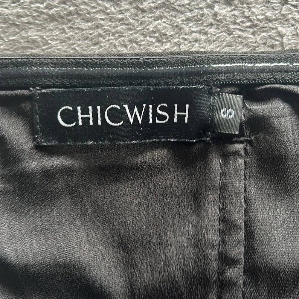 Chicwish | Womens Black Strapless Twisted Sweet Knot Bustier Top - Size S - Picture 6 of 12